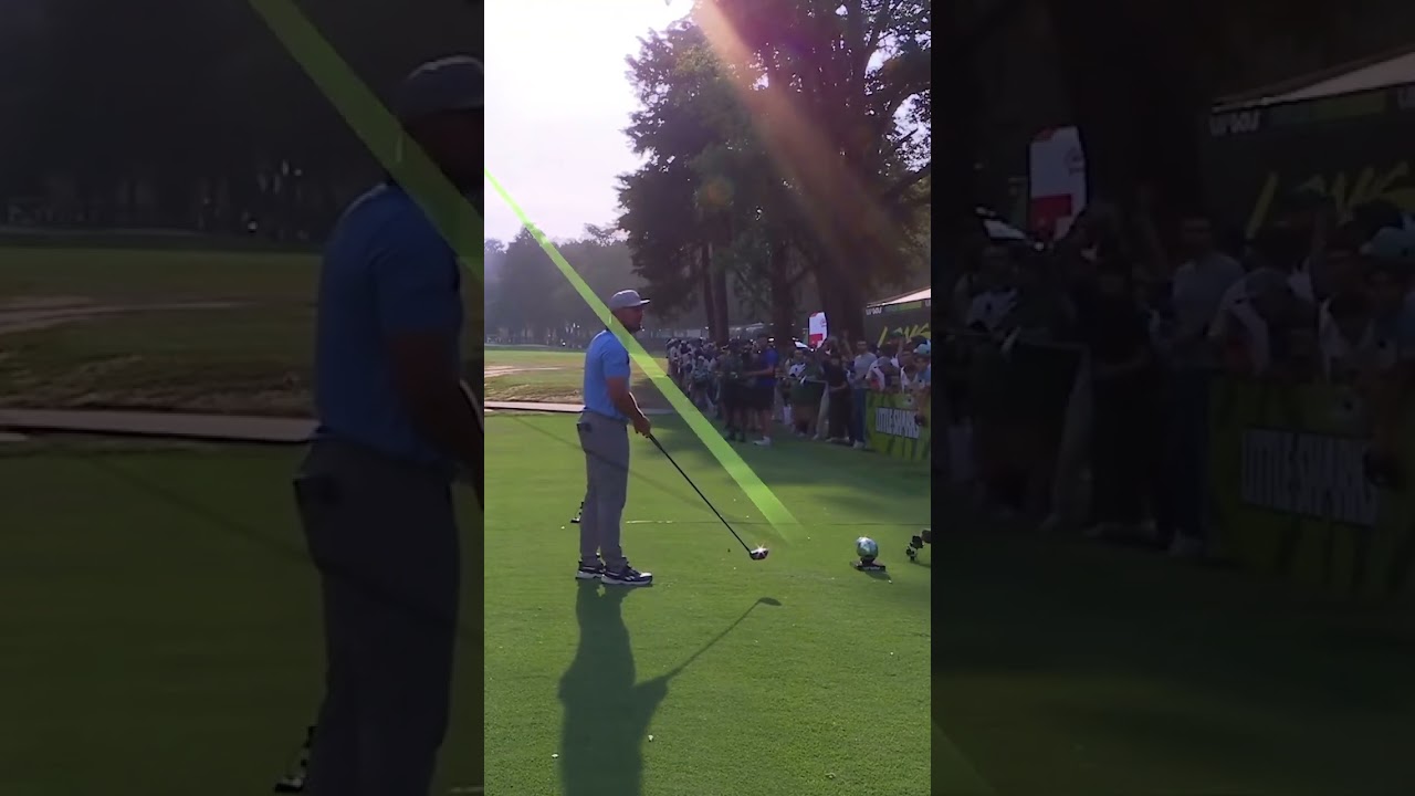 @brysondechambeau drives the green on the 1st hole at @LIVGolf Mexico City! #golfgods #golf