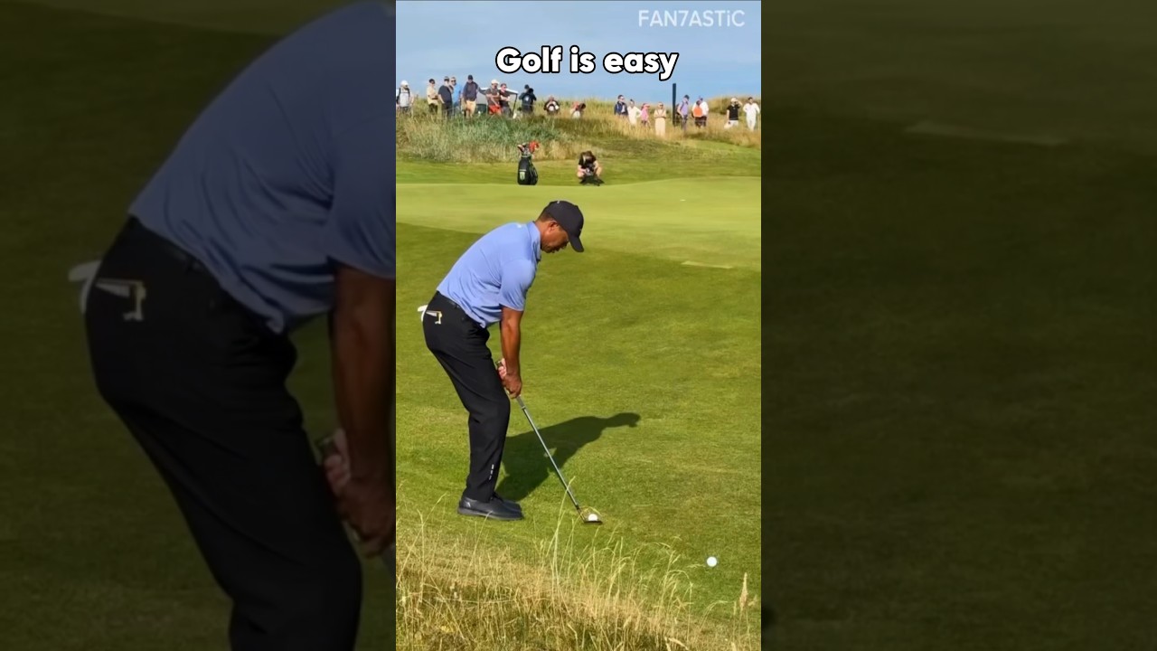 Golf is easy only for Tiger Woods