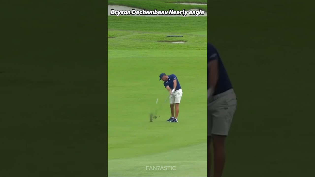 Bryson Dechambeau Nearly Eagle in Golf
