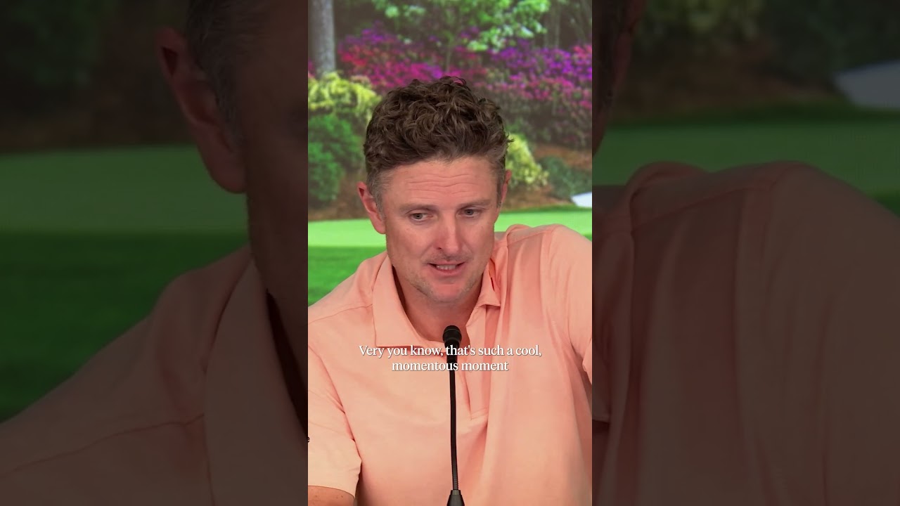 A classy answer from runner-up Justin Rose. #themasters