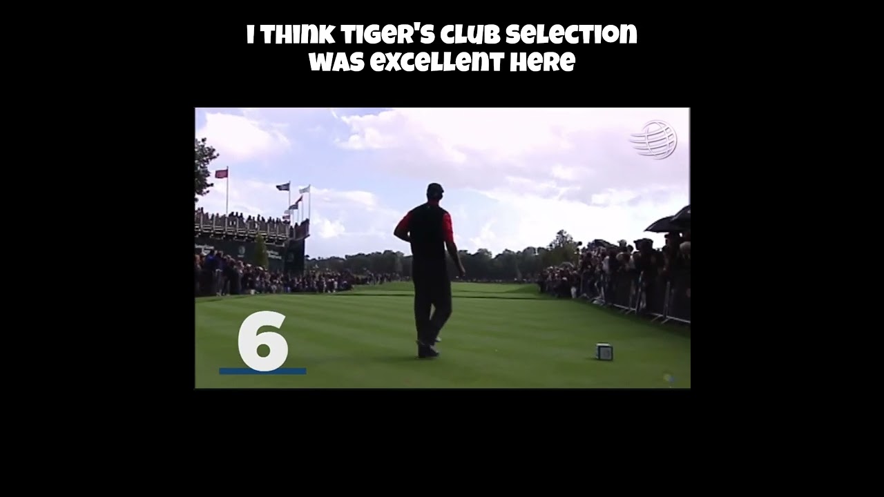 Tiger Woods Clears Bunker with Exceptional Tee Shot! #golf #tigerwoods #pgatour
