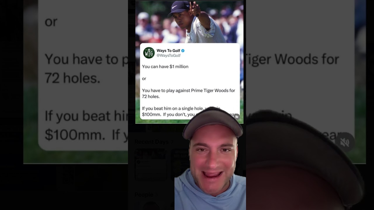 Would to take this golf challenge? #golf #tigerwoods