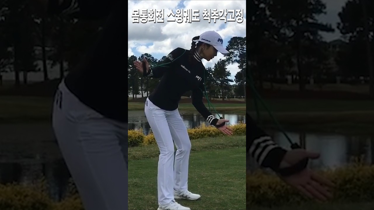 몸통회전 스윙궤도 척추각고정.안신애프로