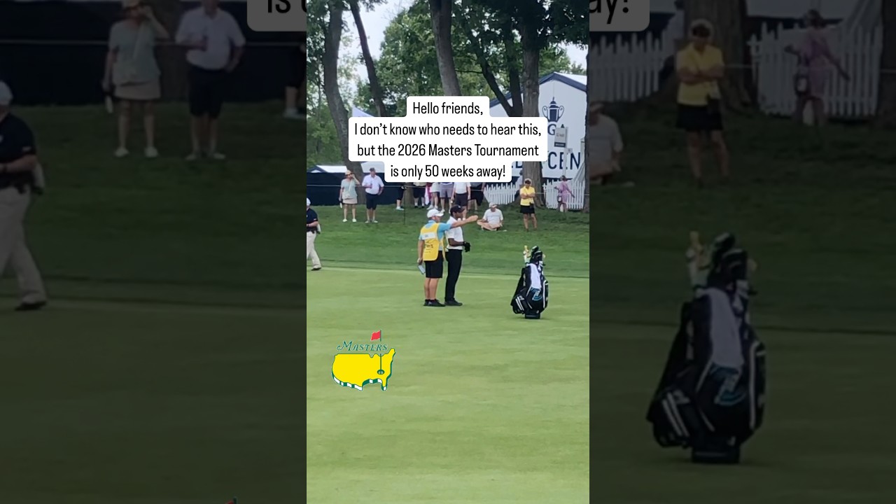 ⛳️ 2026 Masters only 50 weeks away! ⭐️ #shorts #golf