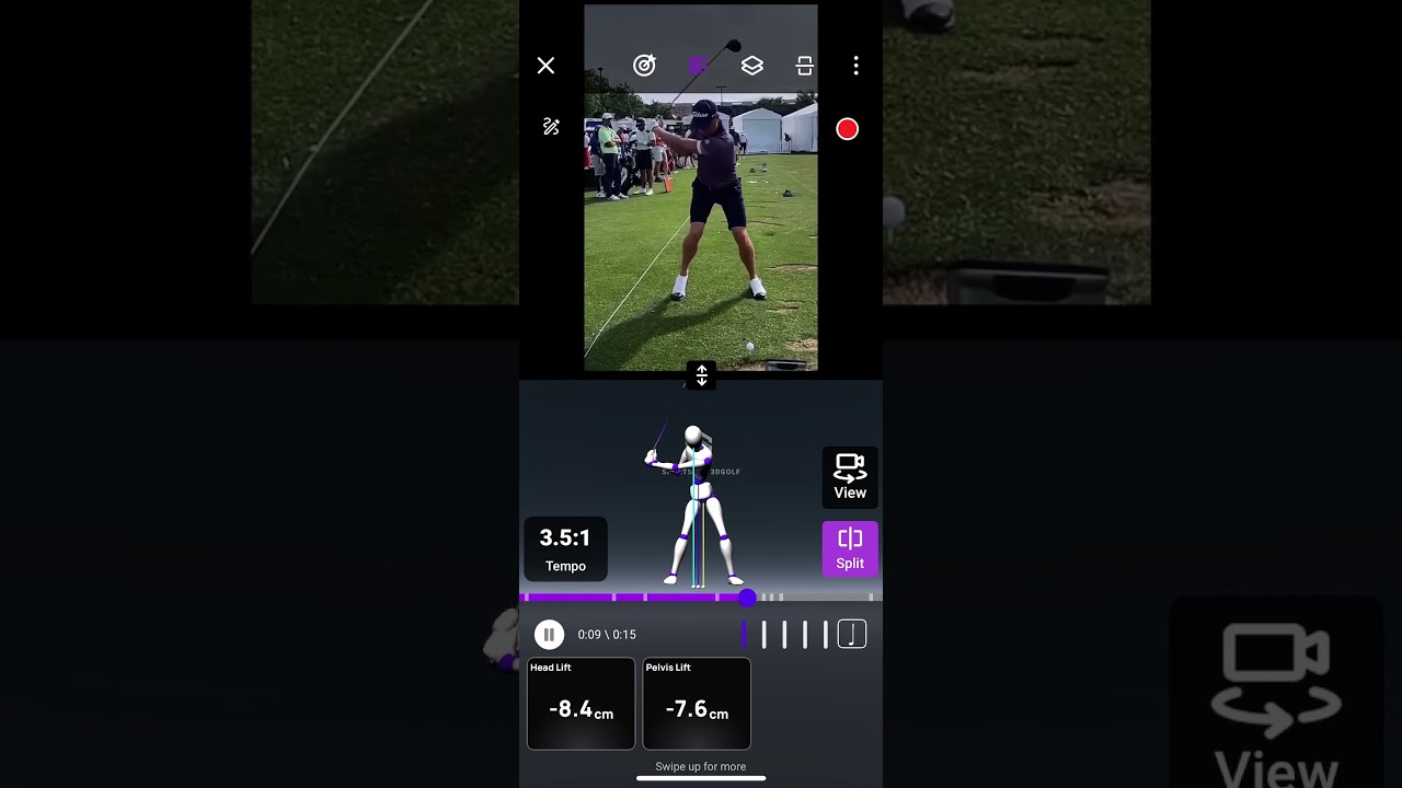 Justin Thomasのドライバーショットのポイント(LIFT・頭、骨盤の上下移動)