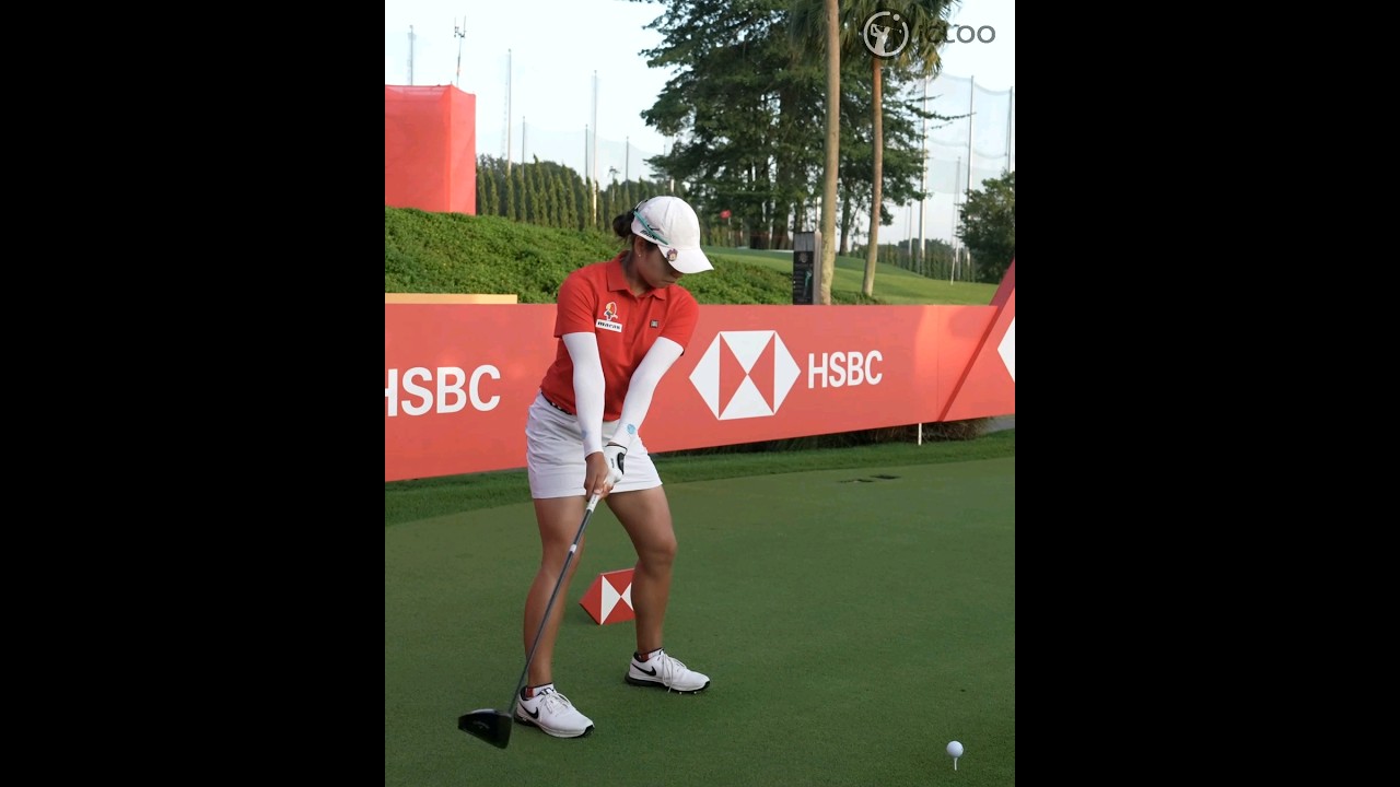Mihyang Lee's swing runs smoothly from the address to the finish.