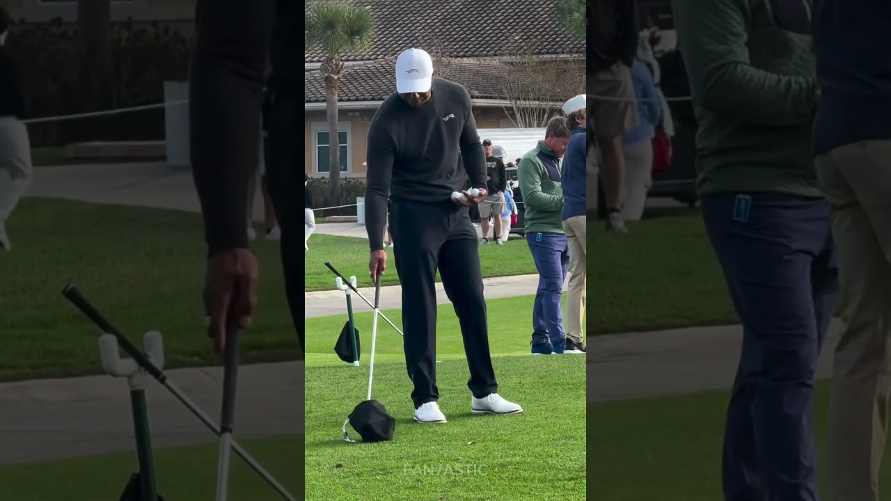 Tiger Woods have third hand for Golf Range Session