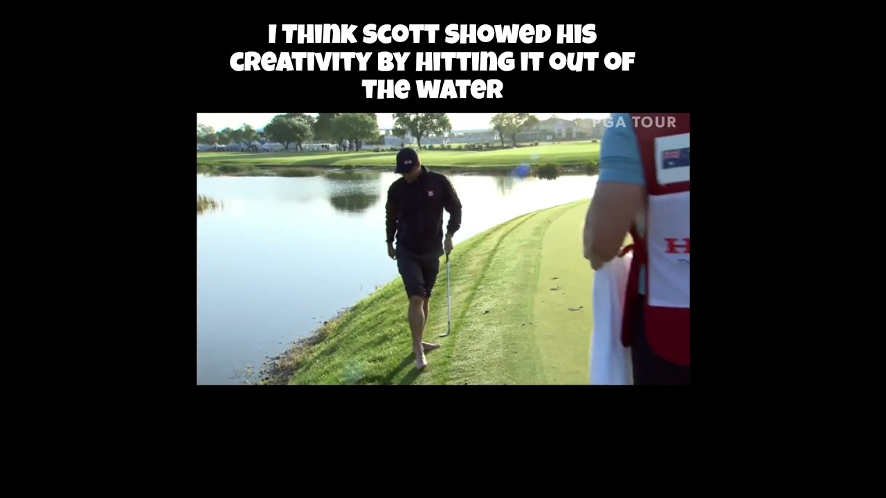 Adam Scott Saves Par Spectacularly! #golf #adamscott #pgatour