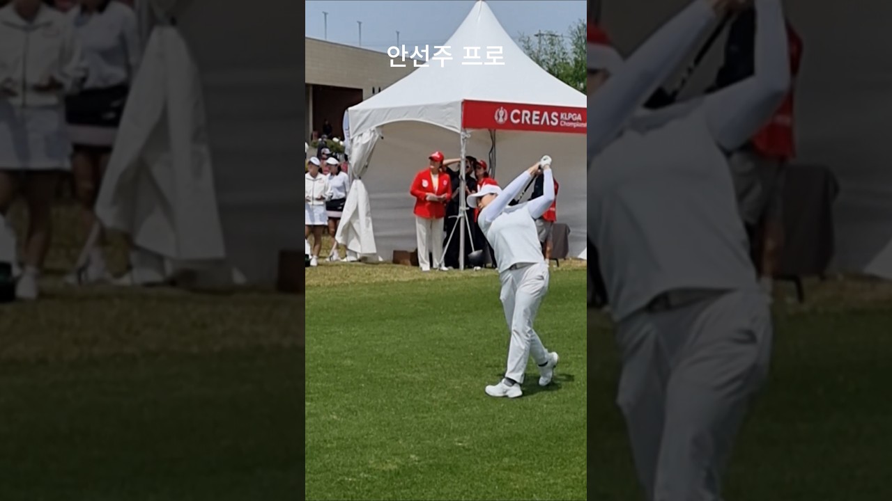 안선주 프로 드라이버샷 직관 #klpga #golfswing #직캠 #크리스에프앤씨