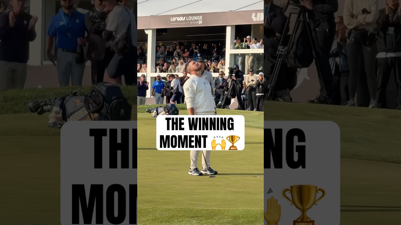 The winning moment in Korea for @Bryson DeChambeau 🏆 #golf #LIVGolf