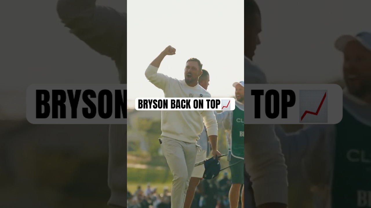 The moment Bryson DeChambeau clinched the title 🏆 #golf #LIVGolf