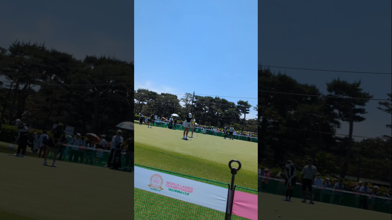 【サロンパスカップ】金澤志奈  練習中  #女子ゴルフ #golf