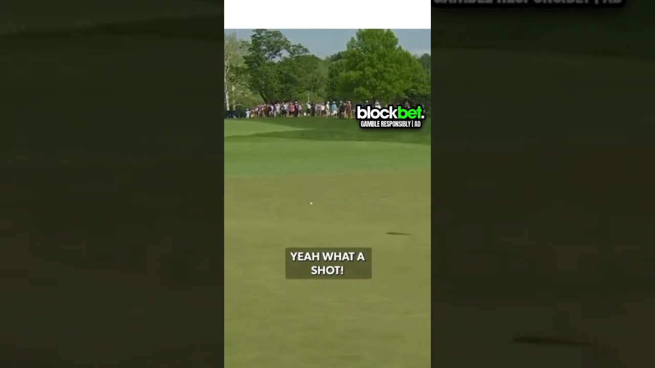 Insane golf shot from this young lady !!🤩
