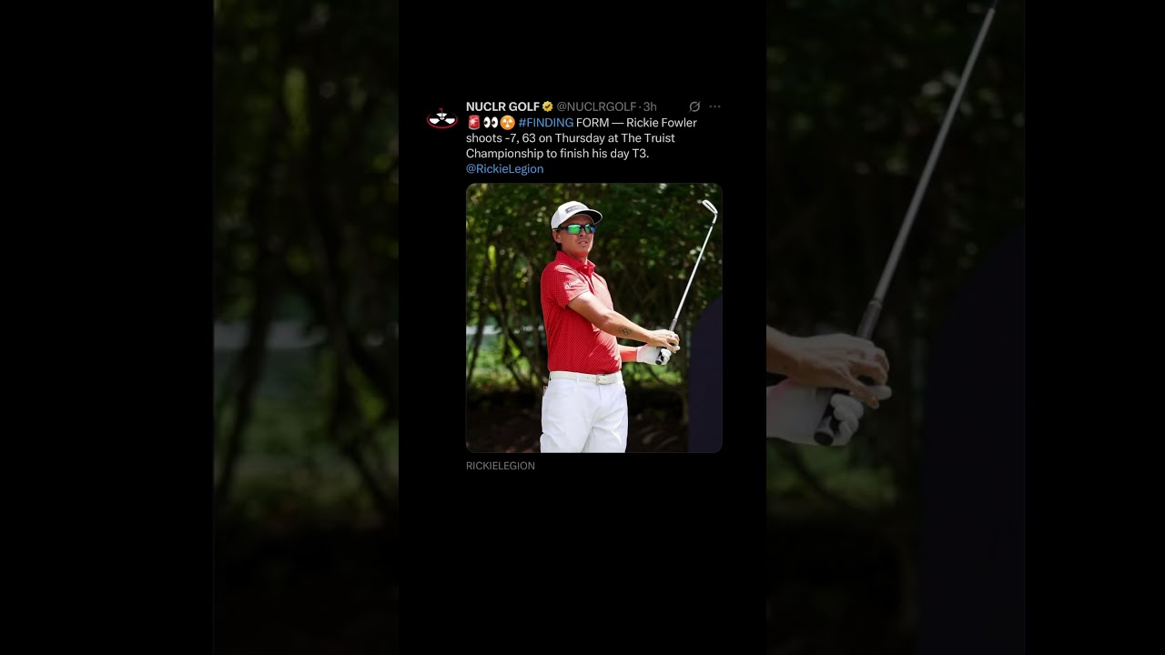 Rickie Fowler | Truist Championship 2025 | #zachriddlegolf #golf #pga #rickiefowler #golfnews