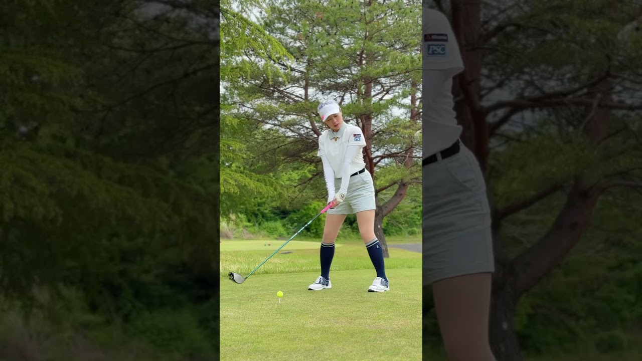 【今日のゴルフスイング✨】 #笹原優美 #ゴルフ #ゴルフスイング