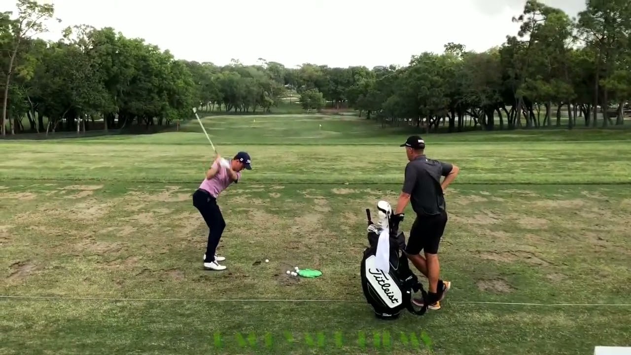 Justin Thomas Golf Swing on the driving range Valspar Championship 2023