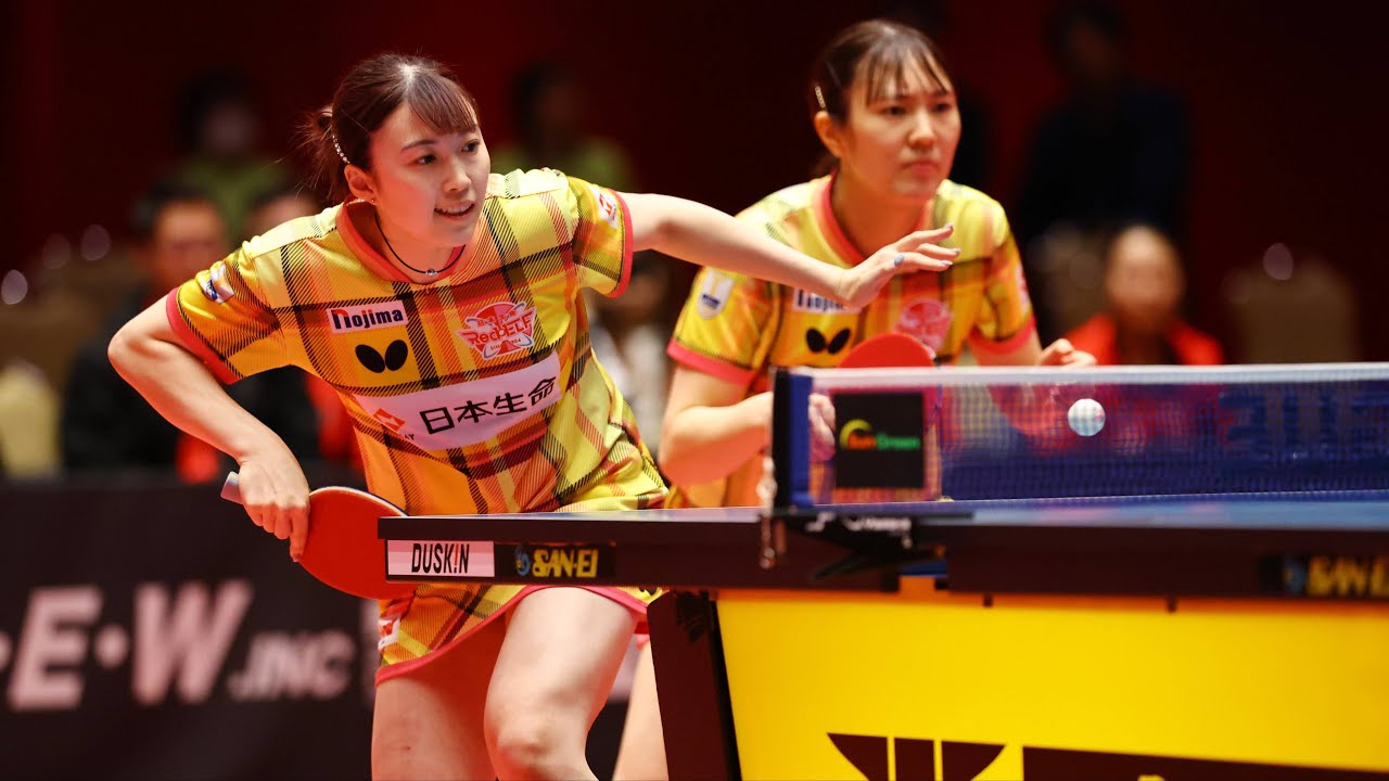 菅澤柚花里 中村泉月 vs 笹尾明日香 麻生麗名 TFINALGAME 京都カグヤライズ vs 日本生命レッドエルフ ノジマTリーグ2024-2025 11月29日 KBSホール【卓球 Tリーグ公式】