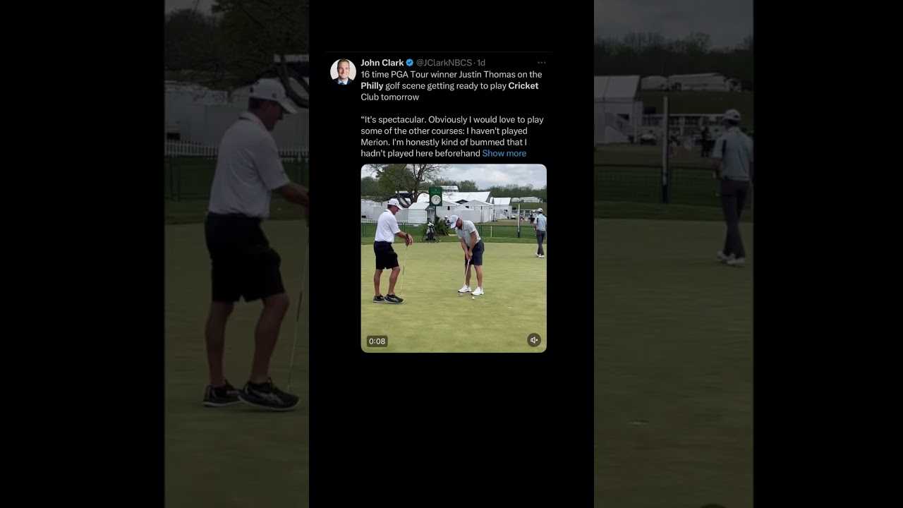 Justin Thomas Philly Cricket Club | #zachriddlegolf #golfcourse #philly #phillycricket #pga #progolf