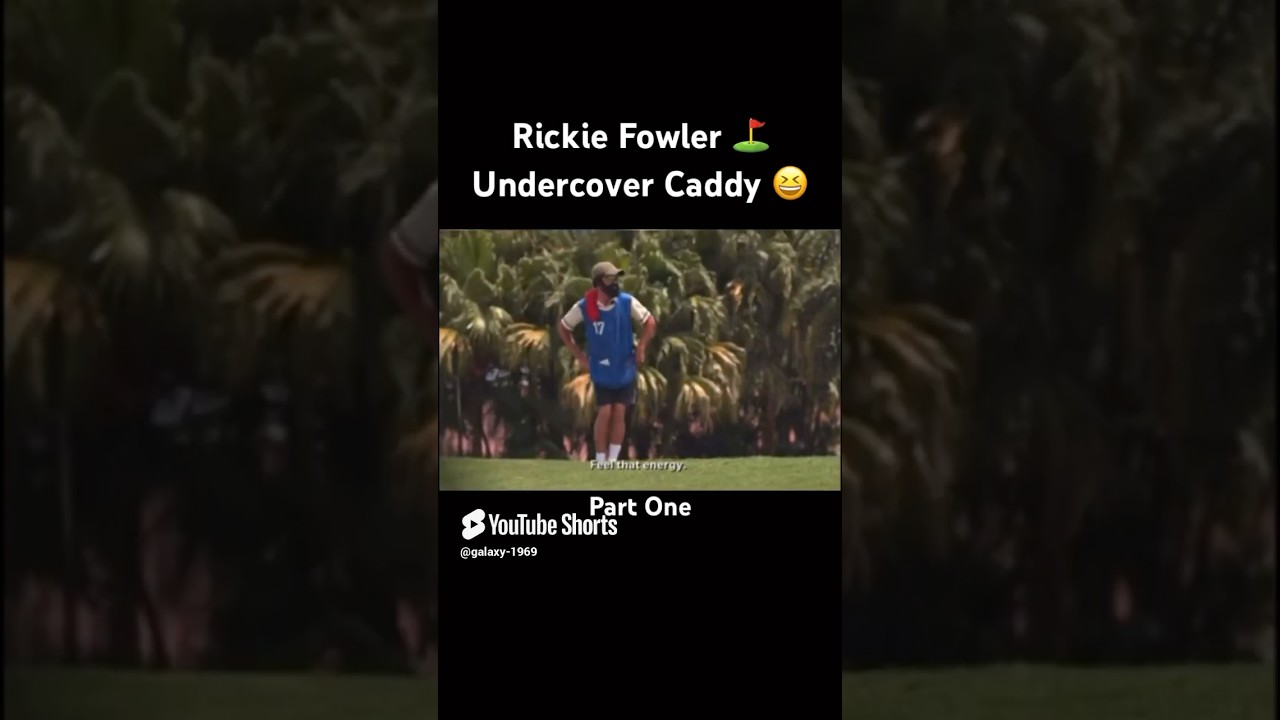 Rickie Fowler’s ⛳️ First Undercover Caddy 😎 #golf #rickiefowler