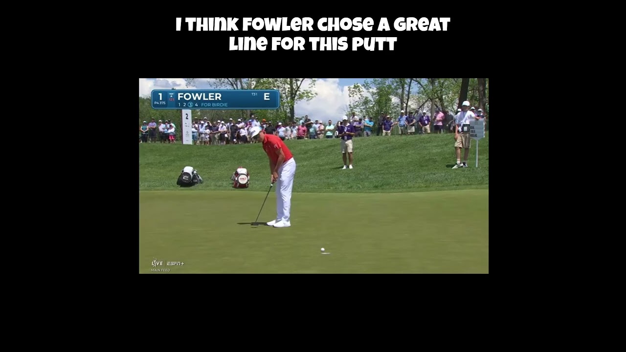 Rickie Fowler Makes Excellent Birdie Putt! #golf #rickiefowler #pgatour