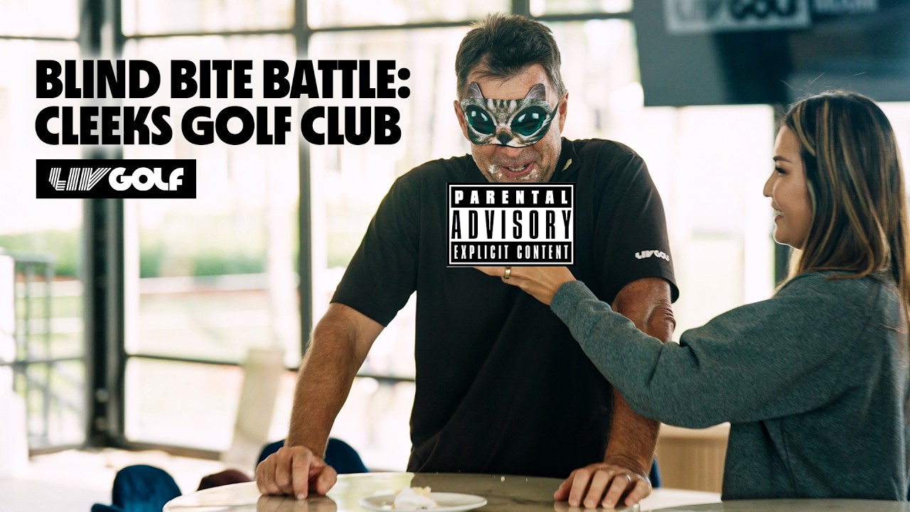 BLINDFOLDED FOOD CHALLENGE: Cleeks Golf Club take on the hilarious Blind Bite Battle | LIV Golf