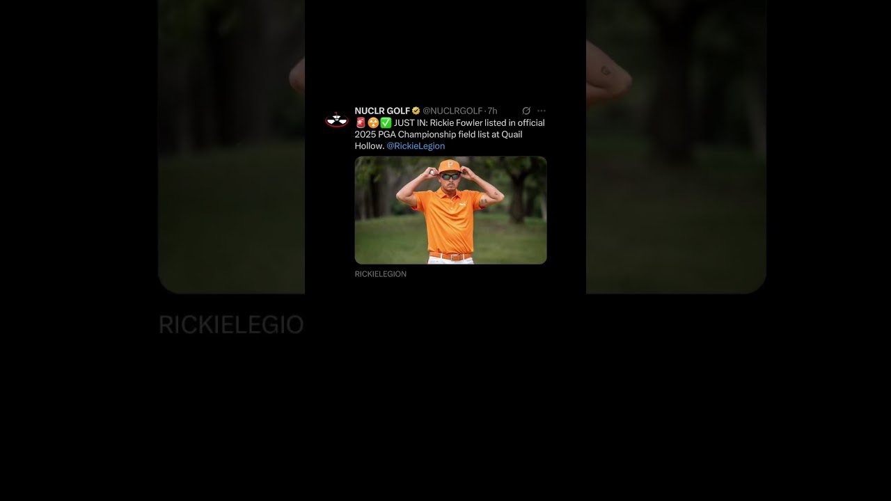 Rickie Fowler | PGA Championship 2025 | Quail Hollow | #zachriddlegolf #golf #pga #rickiefowler