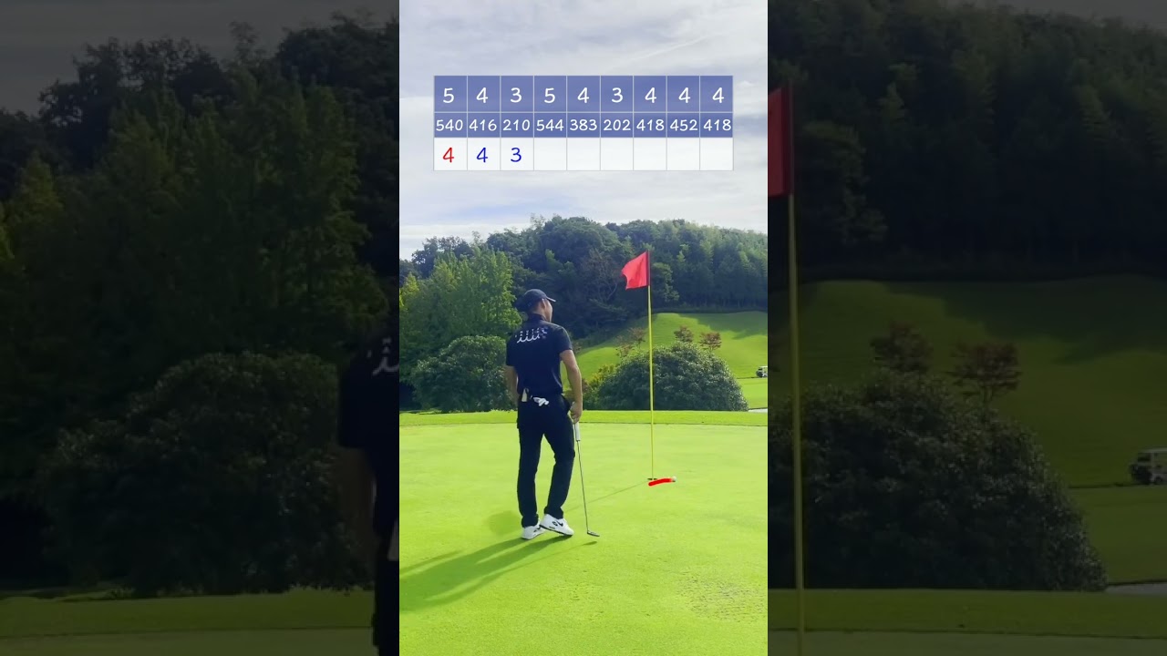 4〜6holes of serious golf #golf