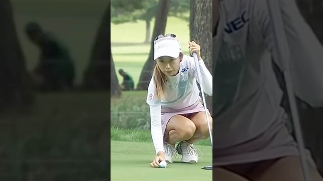 Smoothest Golf Shot Ever #安田祐香 #YukaYasuda #golfshorts #ladygolfer #ゴルフスイング #골프스윙
