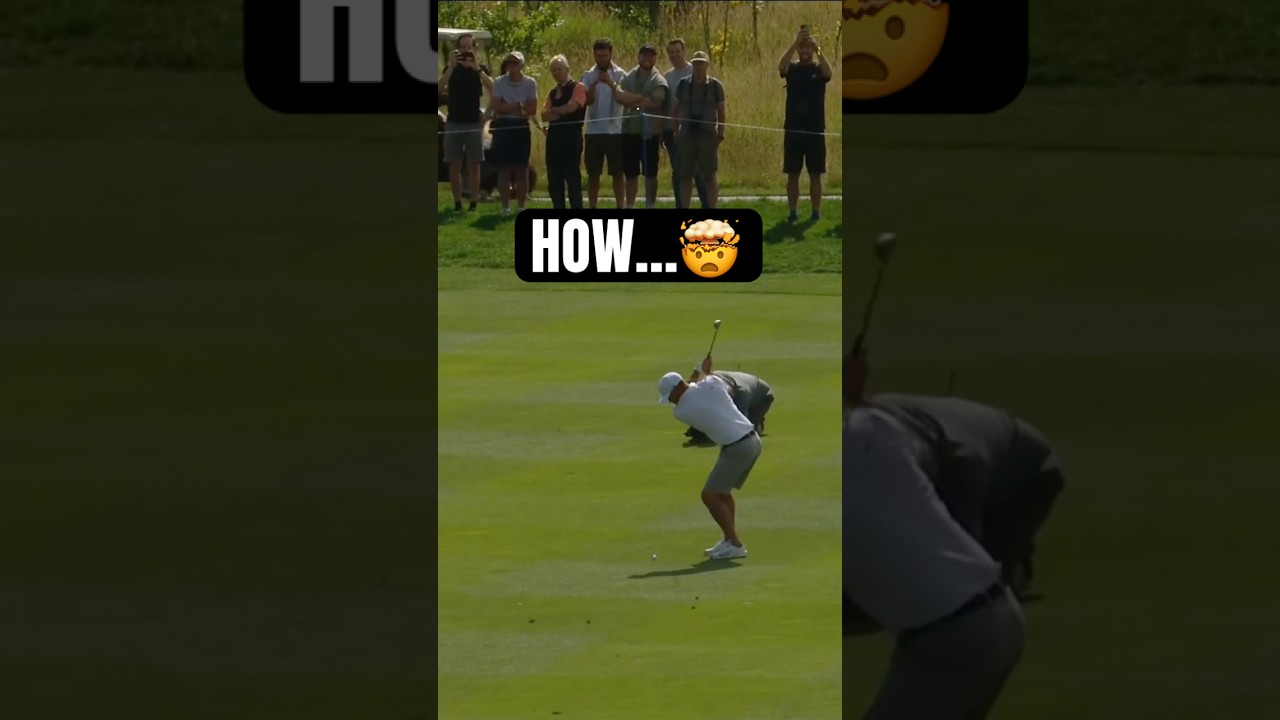 Brooks is playing basketball on the course 🤯 #golf #LIVGolf #sports