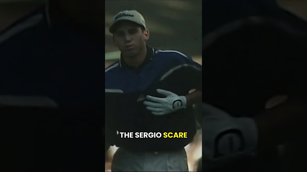 Tiger vs Sergio 💥 19-year-old nearly stole the show ▶️ the moment Tiger survived the Sergio scare 🐅