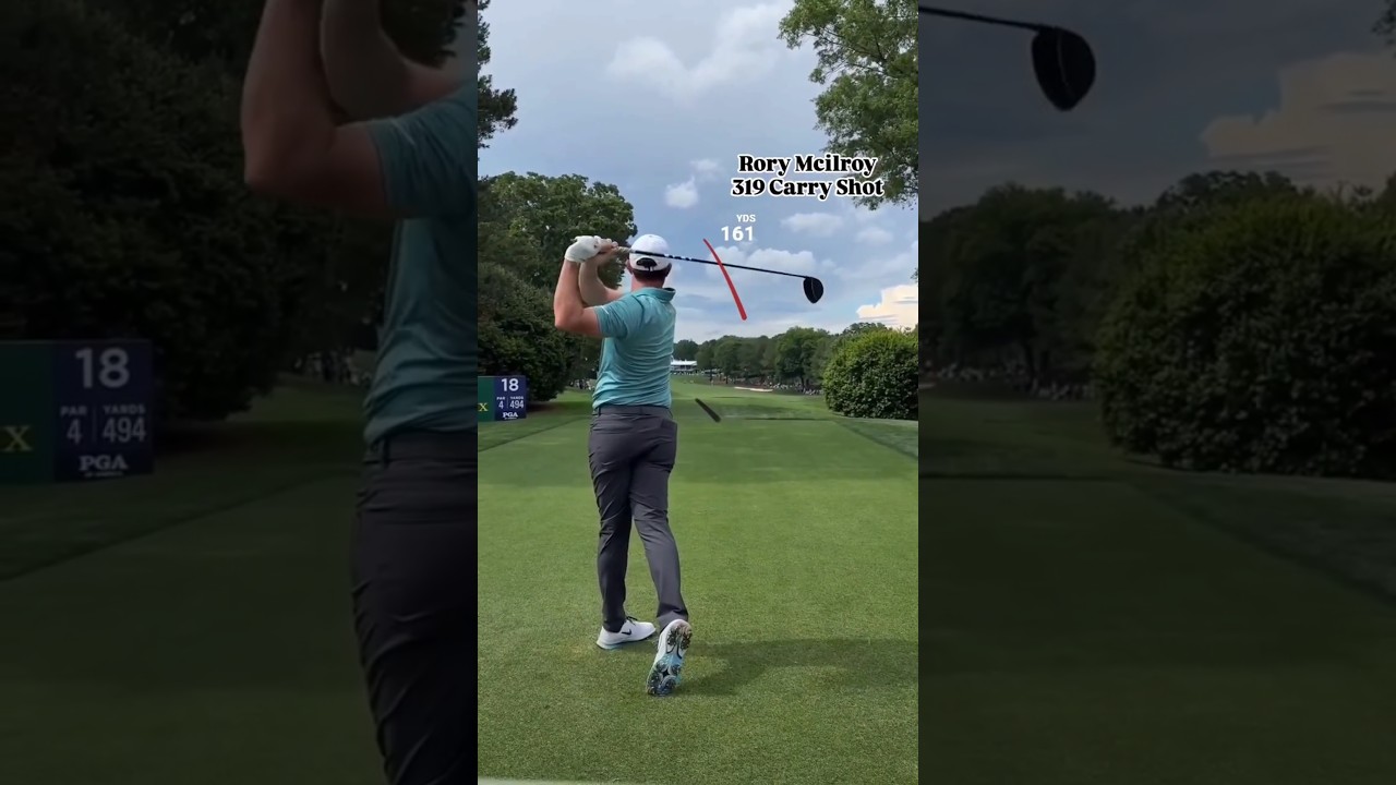 @rorymcilroy 319yards Carry Shot. Traced by shashot ap. #golfswing #golf #골프스윙 #골프 #ゴルフスイング #ゴルフ