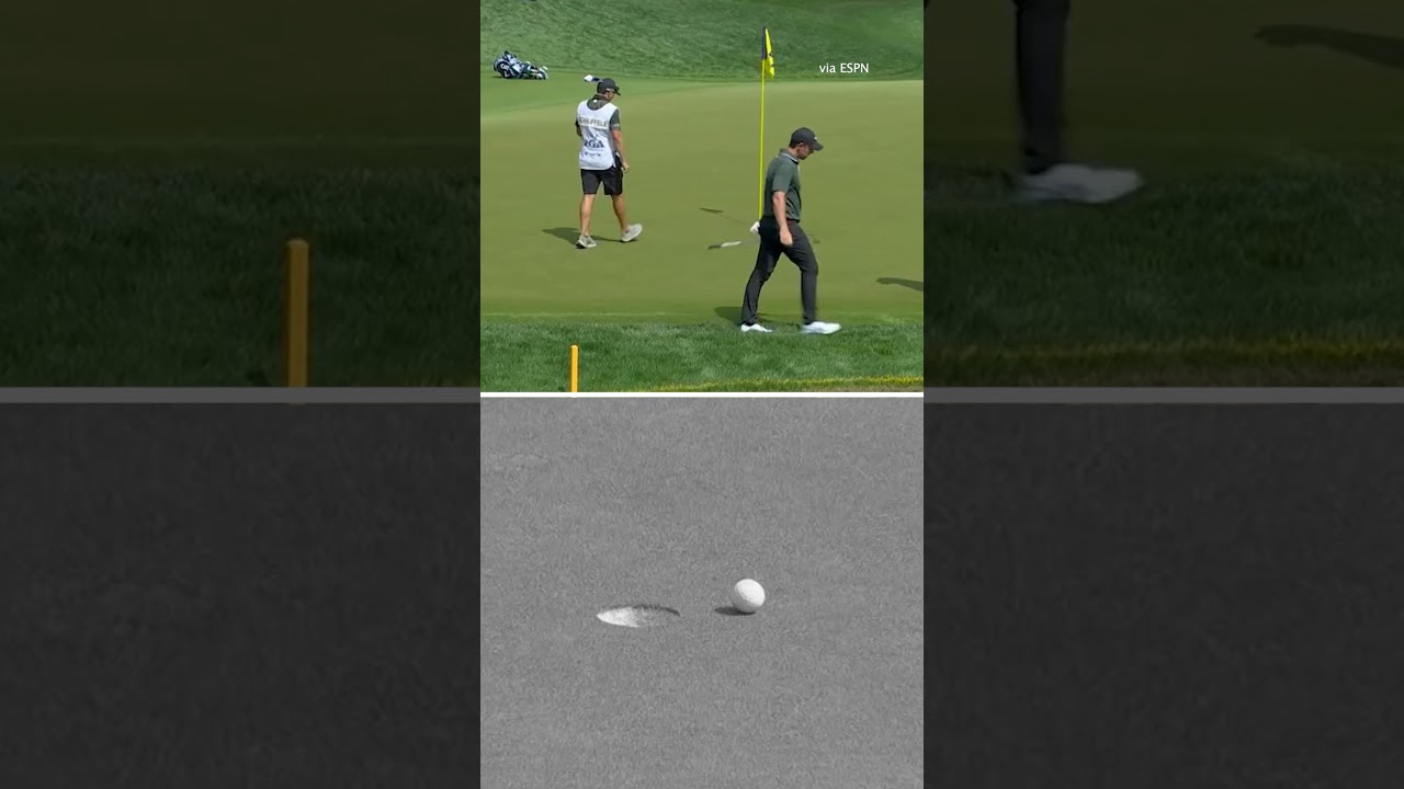 Rory McIlroy tapped it in with his....wedge? #shorts #pga #pgachampionship