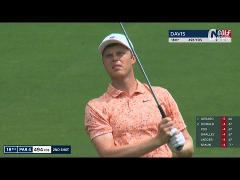 【全米プロ25】キャム・デービスが2位発進　6番パー3では約6.6mのスライスラインを完璧に読んでバーディ