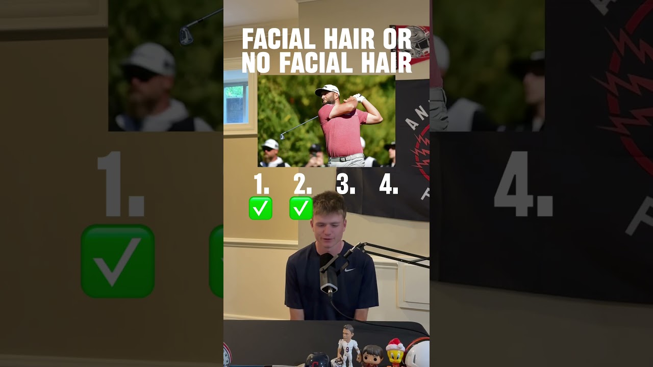 Facial Hair or No Facial hair featuring Rory McIlroy