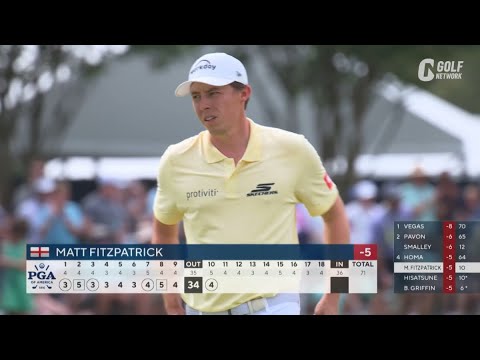 【全米プロ25】マシュー・フィッツパトリックは2打差2位　10番ではバンカーから寄せてナイスバーディ