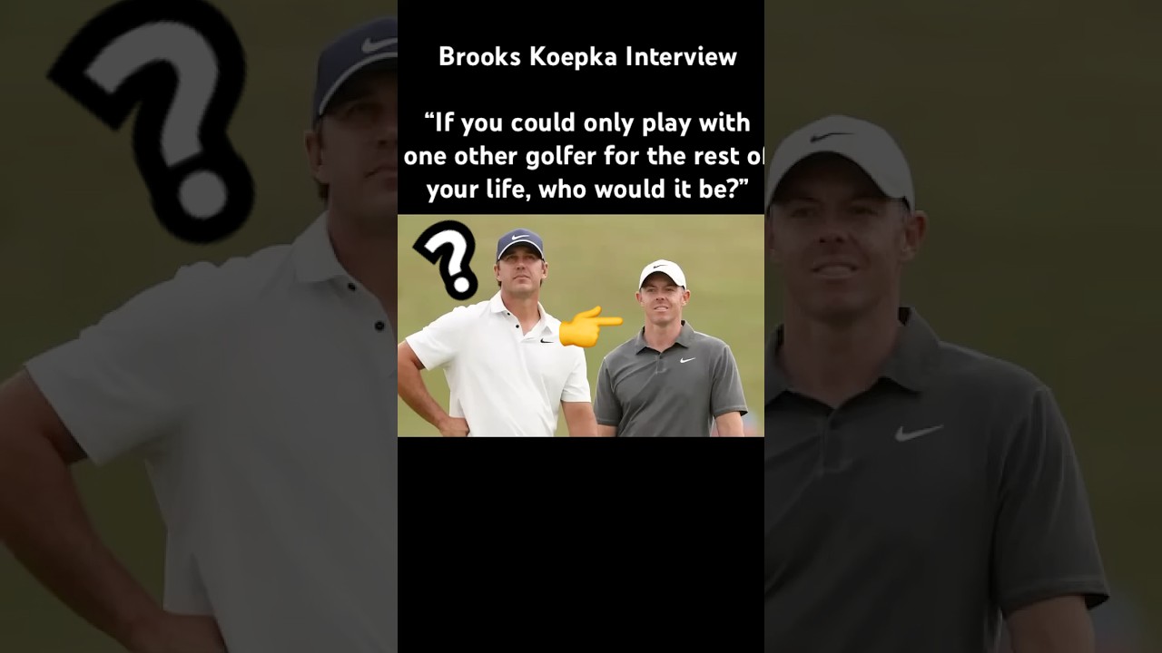 Brooks Koepka ⛳️ Interview #golf #rorymcilroy #brookskoepka