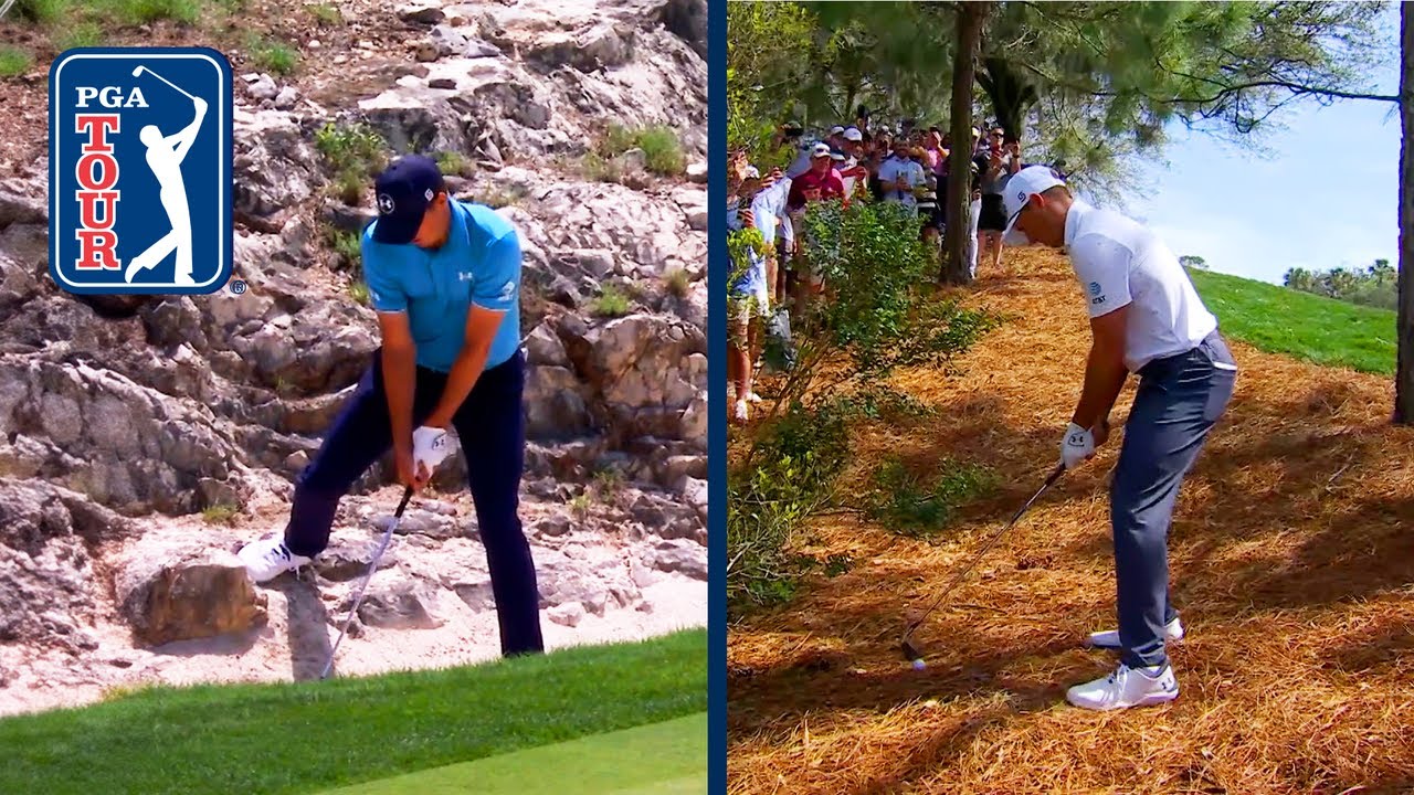 Jordan Spieth shots from increasingly more WILD lies