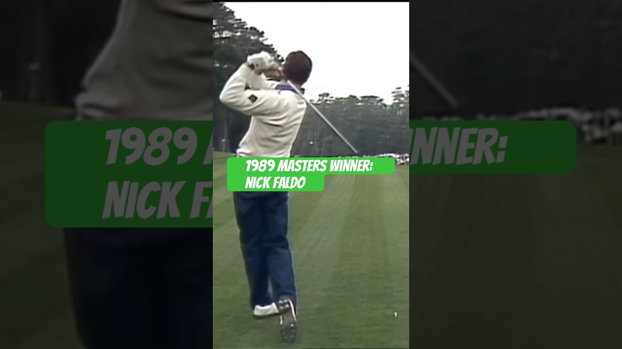 1989 Masters Winner Nick Faldo #nickfaldo #themasters #golf #augusta #golfswing