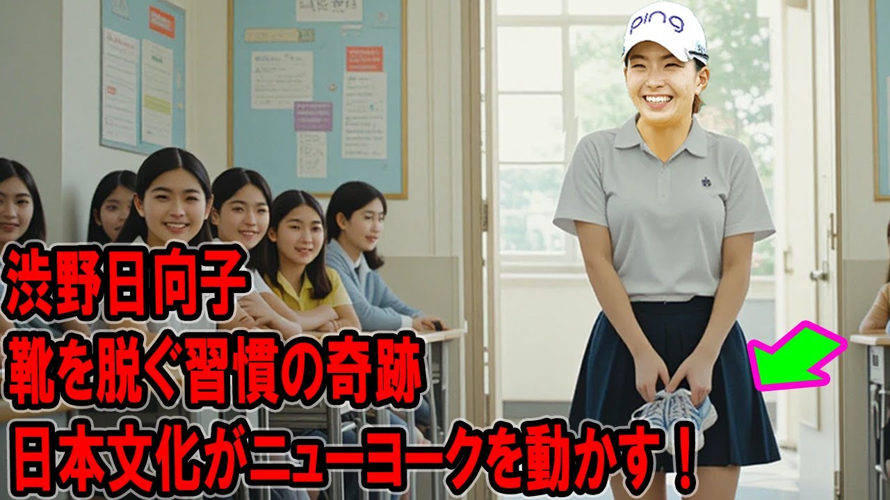 渋野日向子の靴を脱ぐ習慣の奇跡 ！ 日本文化がニューヨークを動かす