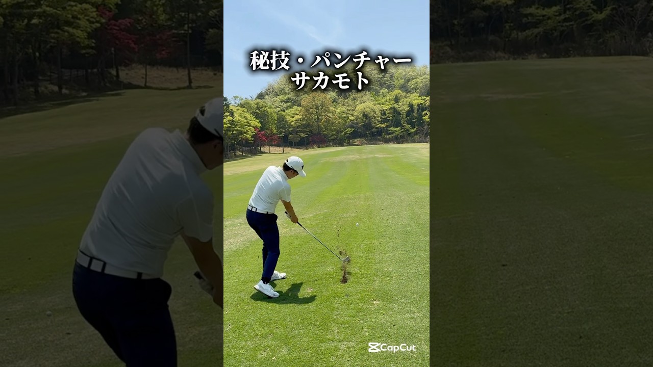 パンチショットでライン出し！#ゴルフ #ゴルフレッスン #ゴルフスイング #golf  #shorts