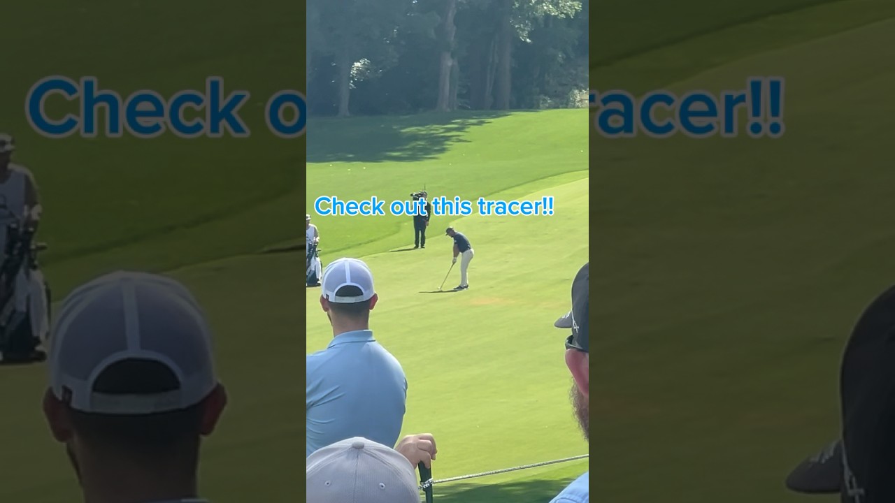 Watch BRYSON DECHAMBEAU throw an ABSOLUTE DART on the GREEN 🎯!!! #shorts #golf #pga