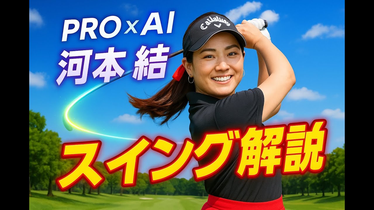 プロ河本 結選手のスイング解説DTL（AI支援）