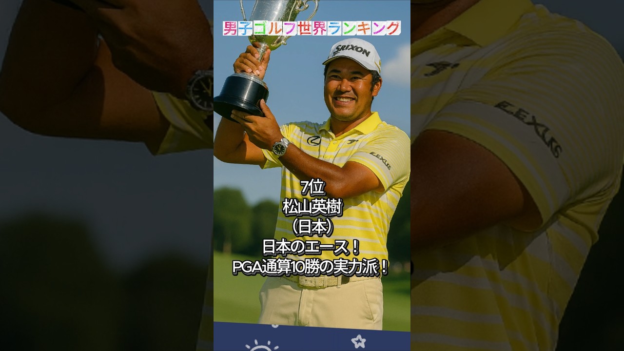 男子ゴルフ世界ランキング #ランキングショート #ゴルフ世界ランキング #男子ゴルフ