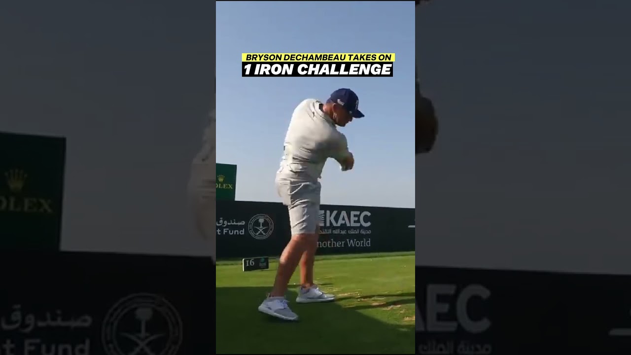 Bryson DECHAMBEAU takes my 1 IRON challenge 👀