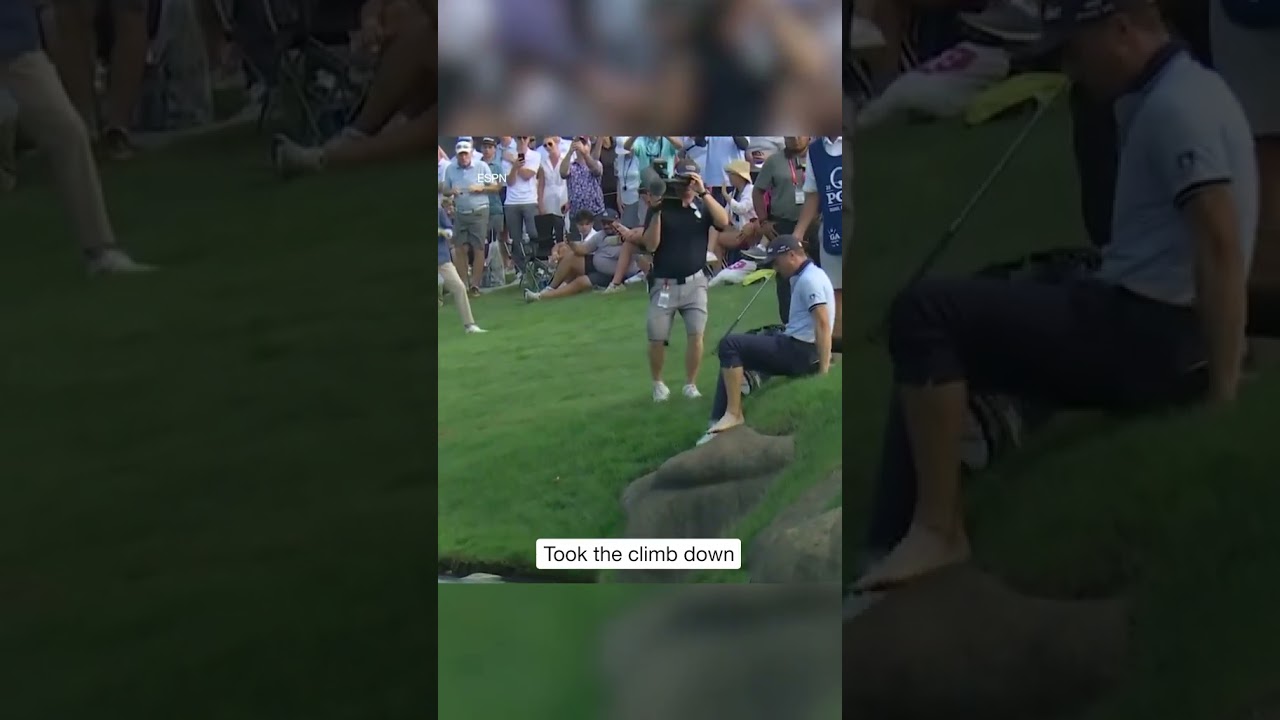 Justin Thomas would wind up two-putting for bogey. #shorts