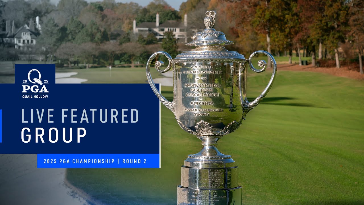 LIVE | Koepka, Fowler, Lowry | Featured Group 1 PM | Round 2 | 2025 PGA Championship