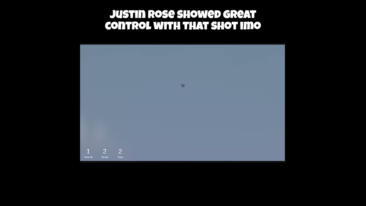 Justin Rose Hits Excellent Second Shot at the 2025 Masters! #golf #justinrose #themasters