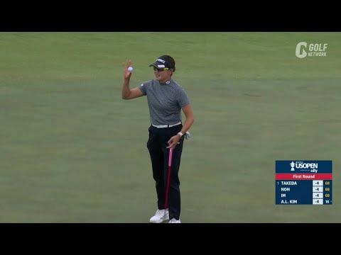 【全米女子25】岩井千怜は3アンダー発進　17番では約6メートルを沈めてバーディ