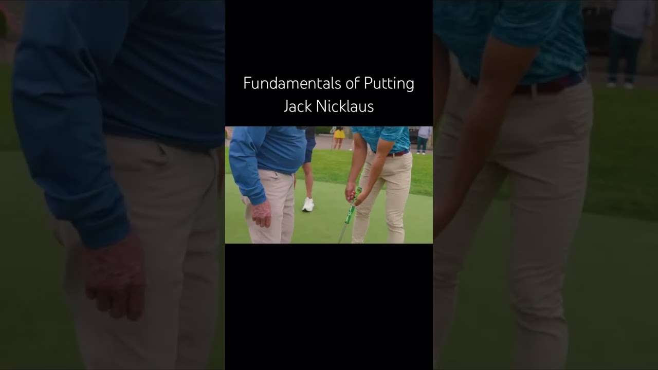 Matt Scharff from GG  ⛳️ Gets a Putting Lesson with Jack Nicklaus 🫨 #golf