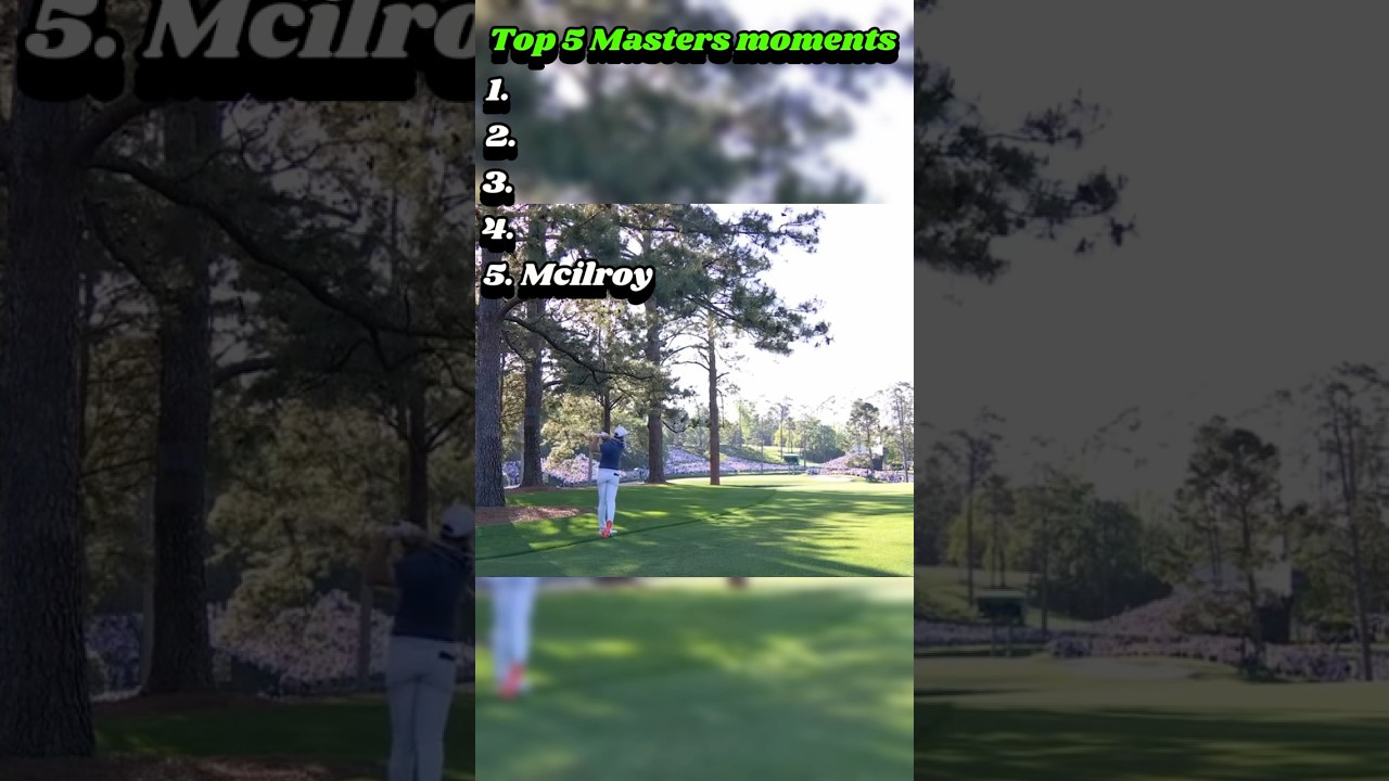 Top 5 Master shot of all time [golf moments] ⛳️ #golf #top5 #viralvideo #shorts